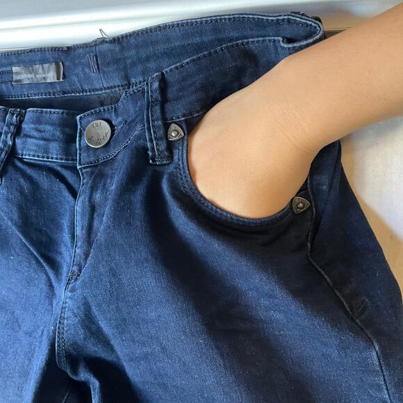 KUT Josephine Women Flared Jeans size 27 Blue Mid Rise Stretch Slim Bootcut - Picture 8 of 12